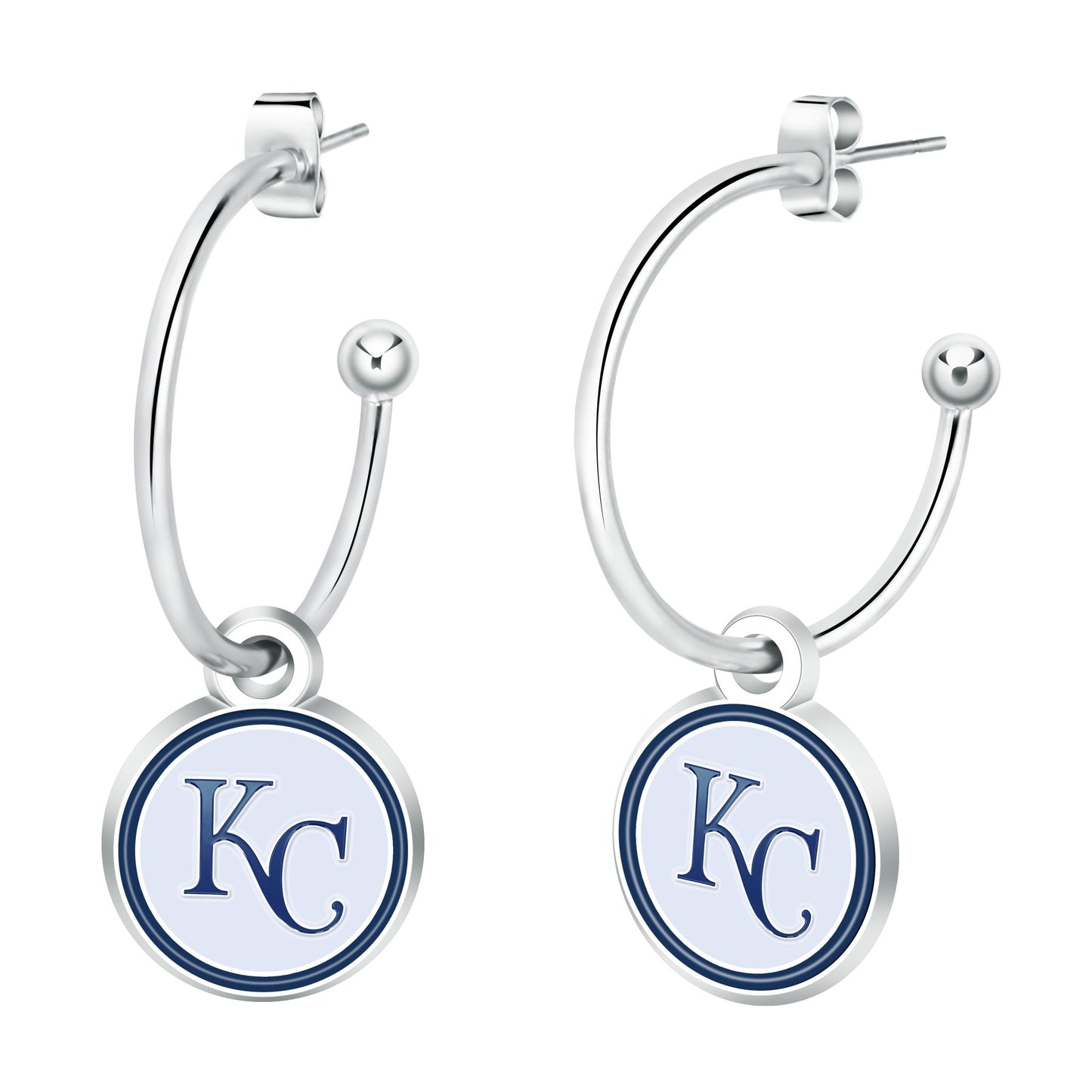 MLB Half Hoop Earrings - Gamedays Gear - Kansas City Royals