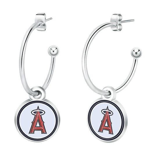 MLB Half Hoop Earrings - Gamedays Gear - Los Angeles Dodgers