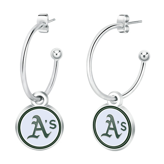 MLB Half Hoop Earrings - Gamedays Gear - Los Angeles Dodgers