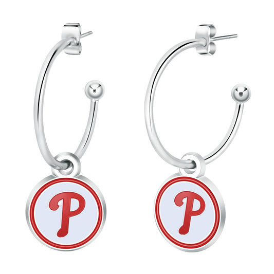 MLB Half Hoop Earrings - Gamedays Gear - Los Angeles Dodgers