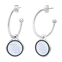 Tampa Bay Rays Half Hoop Earrings