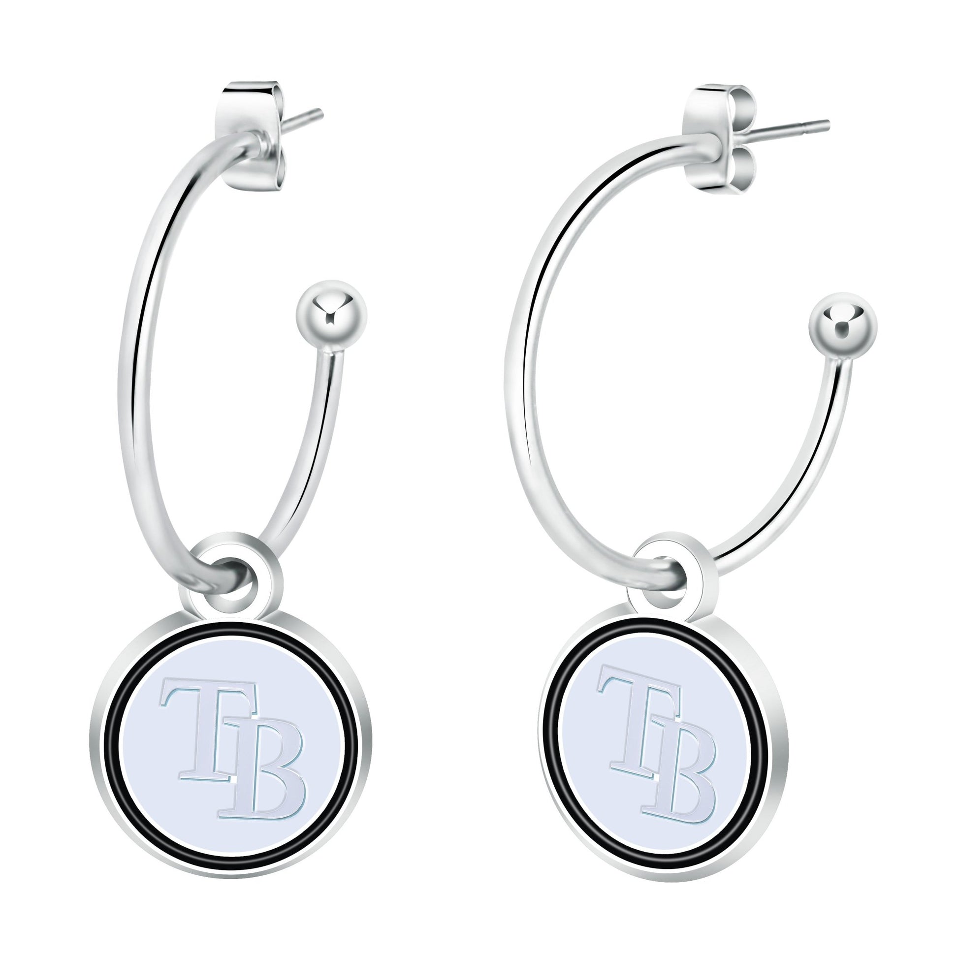 MLB Half Hoop Earrings - Gamedays Gear - Tampa Bay Rays