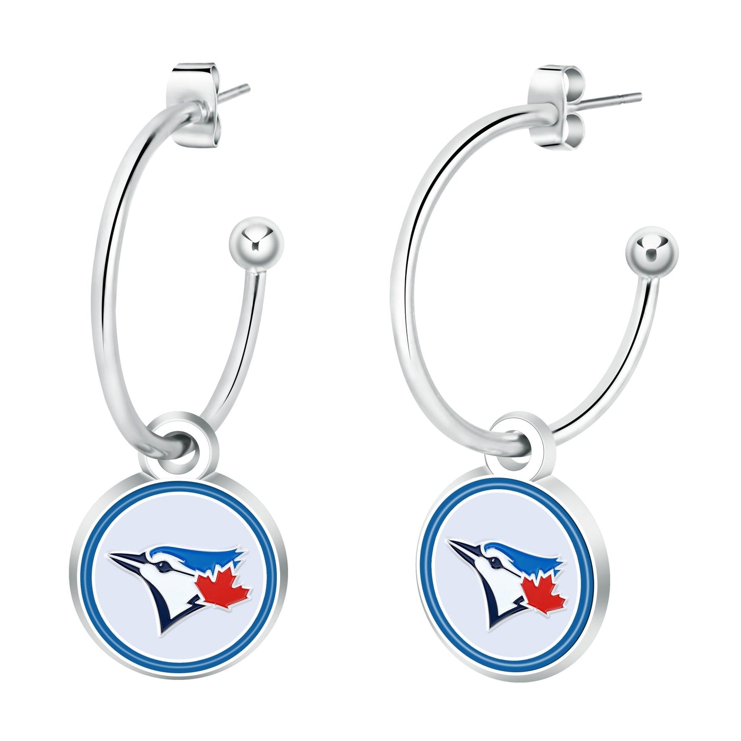 MLB Half Hoop Earrings - Gamedays Gear - Toronto Blue Jays