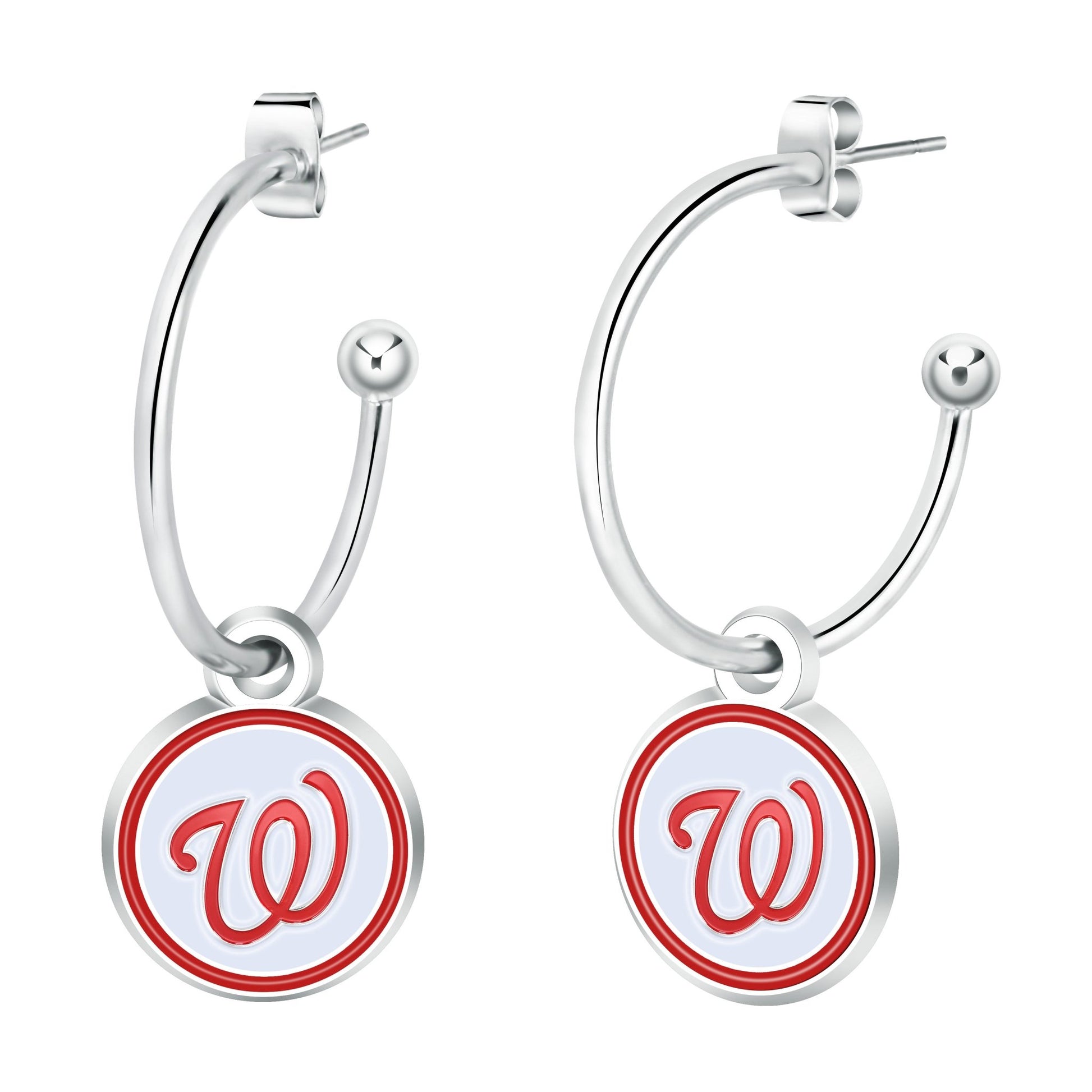 MLB Half Hoop Earrings - Gamedays Gear - Washington Nationals