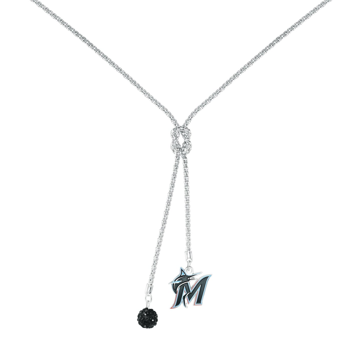 MLB Infinity Knot Pendant Necklace - Gamedays Gear - Miami Marlins