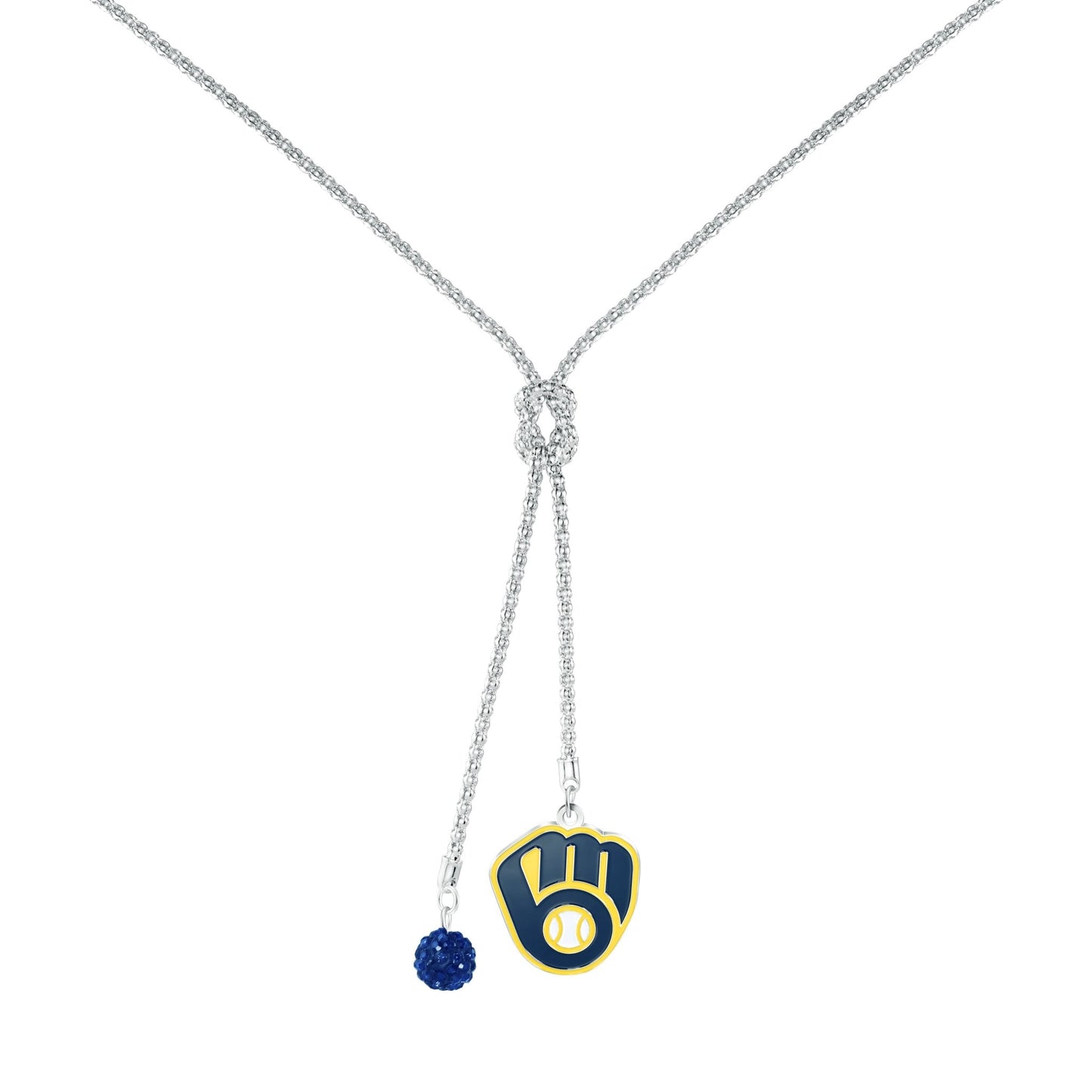 MLB Infinity Knot Pendant Necklace - Gamedays Gear - Milwaukee Brewers