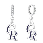 Gamedays Gear MLB Rhinestone Circle Earrings E034 - 2009