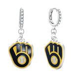 Gamedays Gear MLB Rhinestone Circle Earrings E034 - 2016