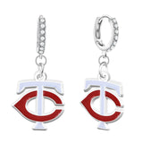 Gamedays Gear MLB Rhinestone Circle Earrings E034 - 2017