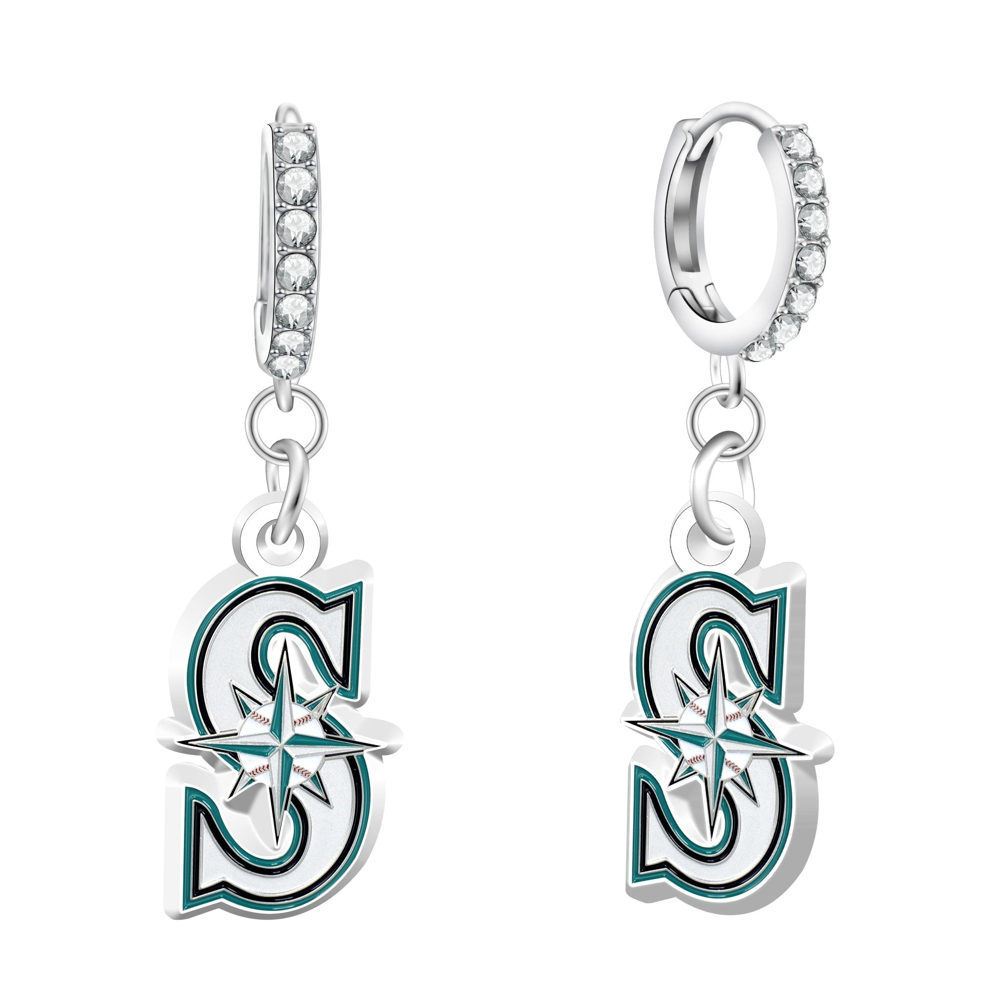 Gamedays Gear MLB Rhinestone Circle Earrings E034 - 2025