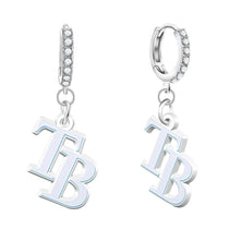 Tampa Bay Rays Rhinestone Circle Earrings