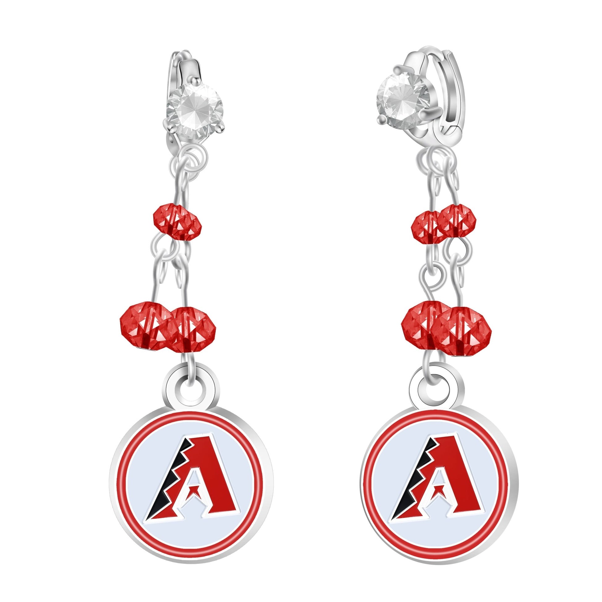 MLB Rhinestone Dangle Earrings - Gamedays Gear - Arizona Diamondbacks