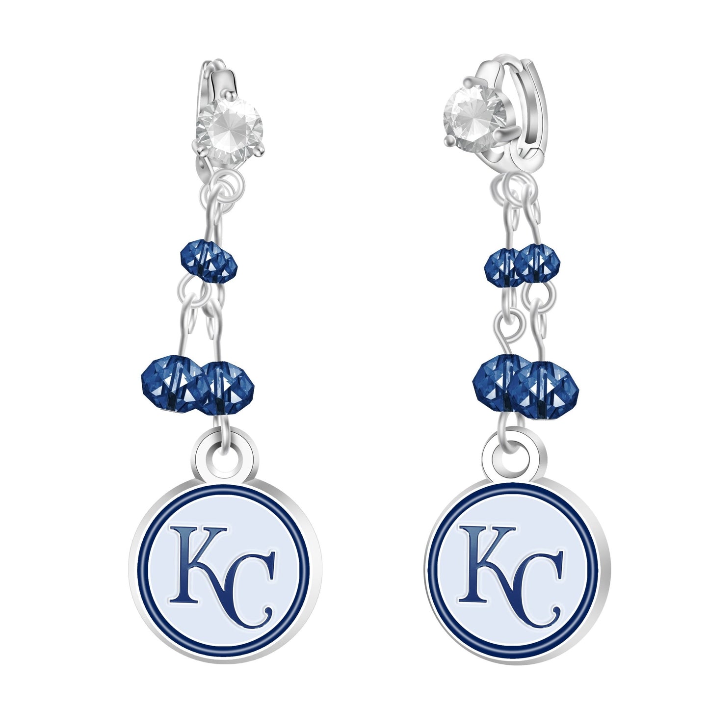 MLB Rhinestone Dangle Earrings - Gamedays Gear - Kansas City Royals