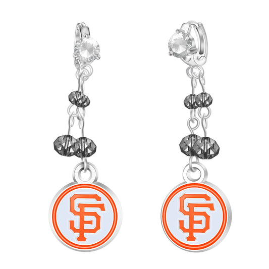 MLB Rhinestone Dangle Earrings - Gamedays Gear - New York Yankees