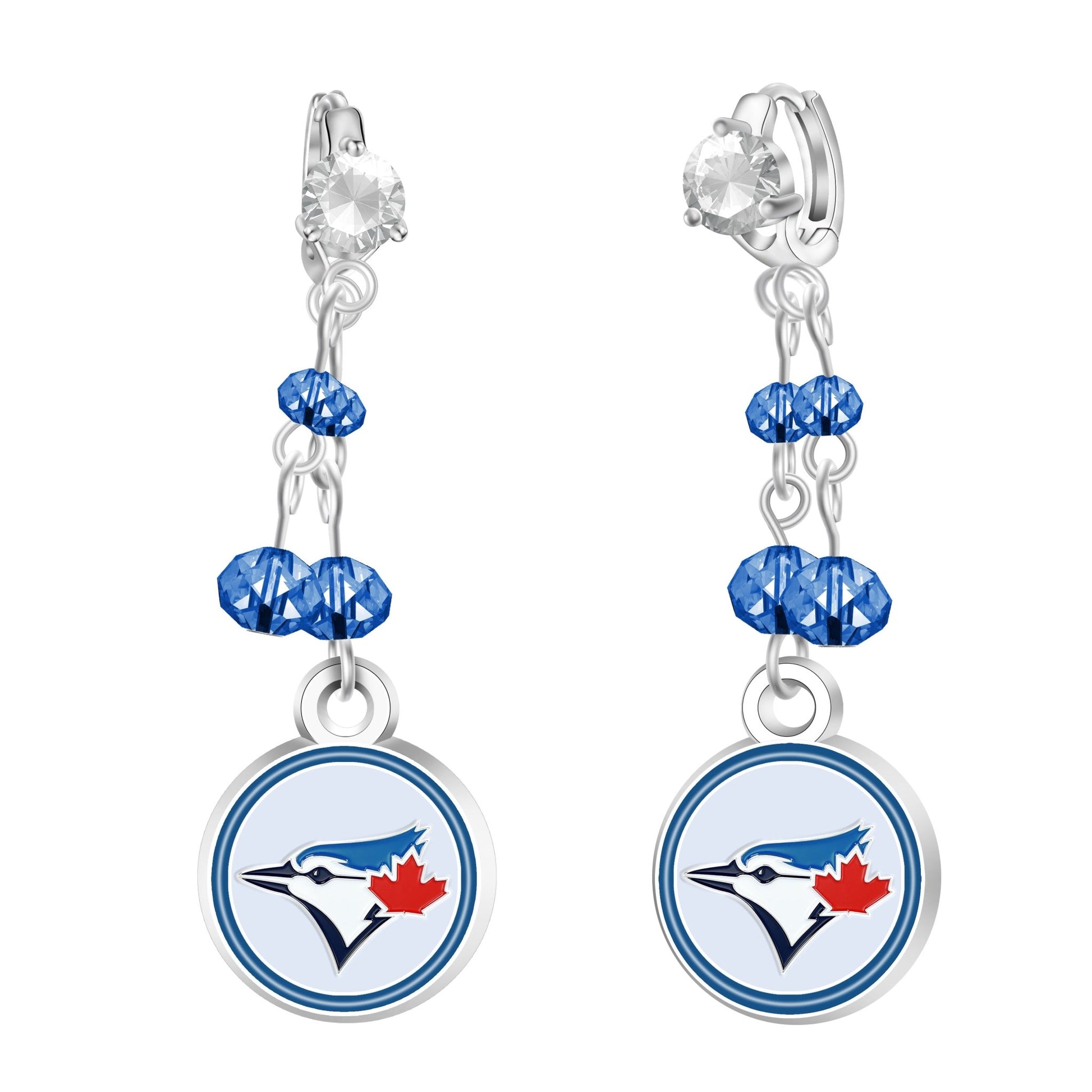 MLB Rhinestone Dangle Earrings - Gamedays Gear - Toronto Blue Jays