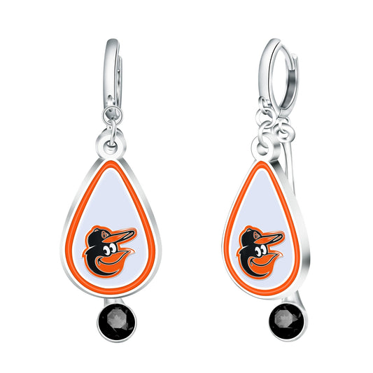 MLB Rhinestone Teardrop Earrings - Gamedays Gear - Los Angeles Dodgers