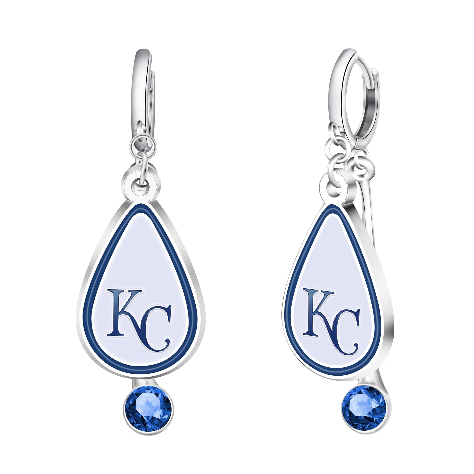 MLB Rhinestone Teardrop Earrings - Gamedays Gear - Kansas City Royals