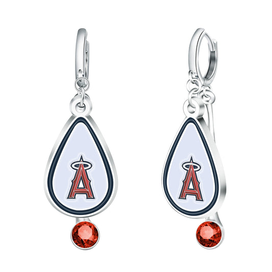 MLB Rhinestone Teardrop Earrings - Gamedays Gear - Los Angeles Dodgers