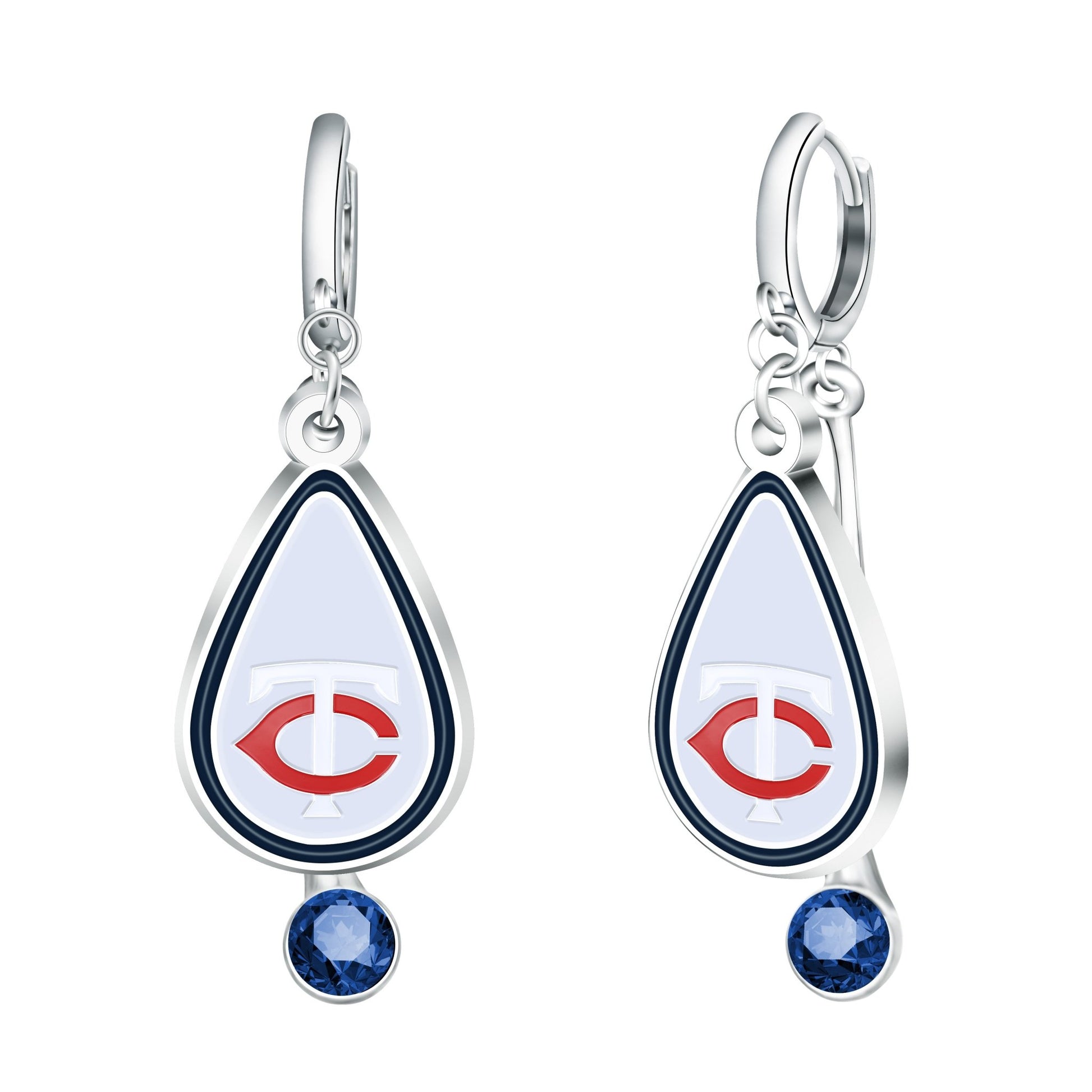 MLB Rhinestone Teardrop Earrings - Gamedays Gear - Minnesota Twins