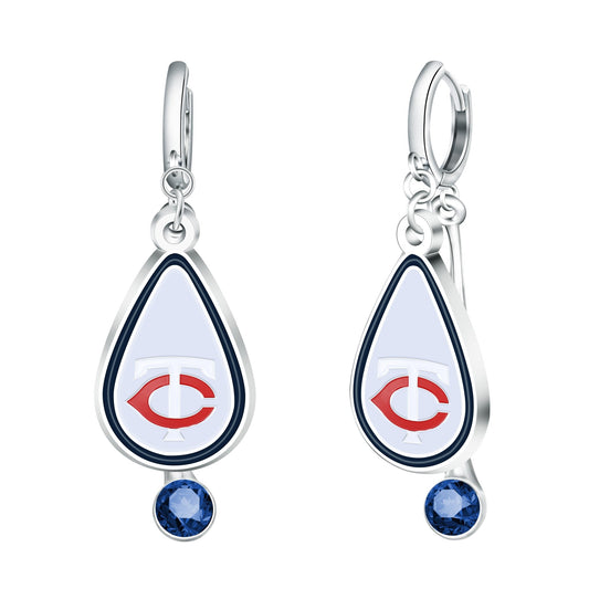 MLB Rhinestone Teardrop Earrings - Gamedays Gear - Los Angeles Dodgers