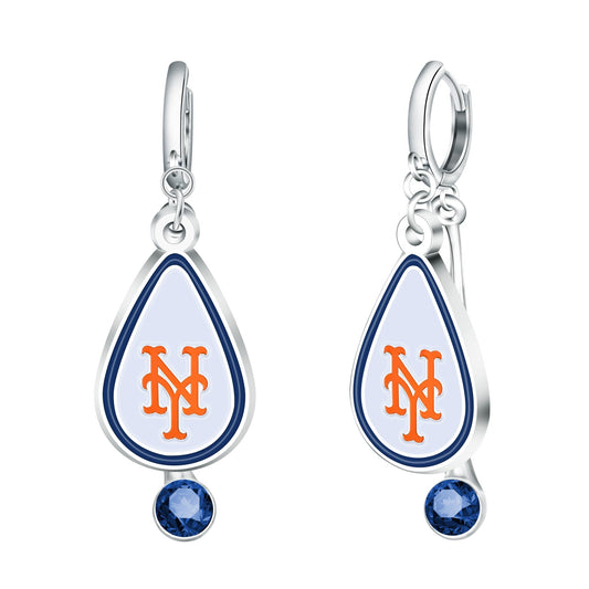 MLB Rhinestone Teardrop Earrings - Gamedays Gear - Los Angeles Dodgers