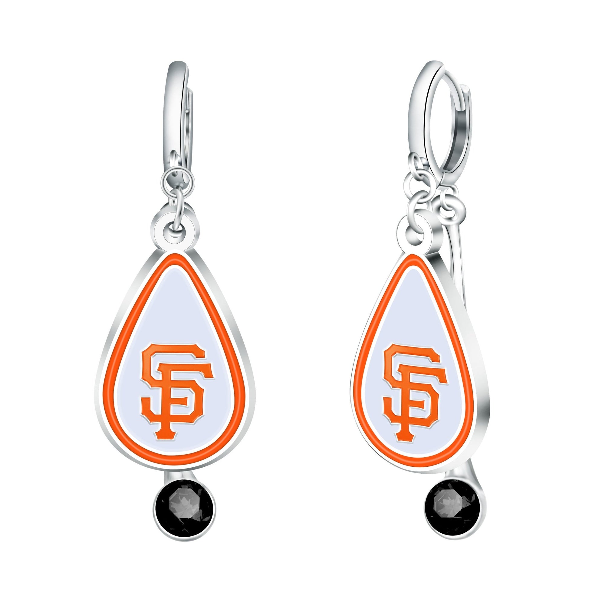 MLB Rhinestone Teardrop Earrings - Gamedays Gear - San Francisco Giants