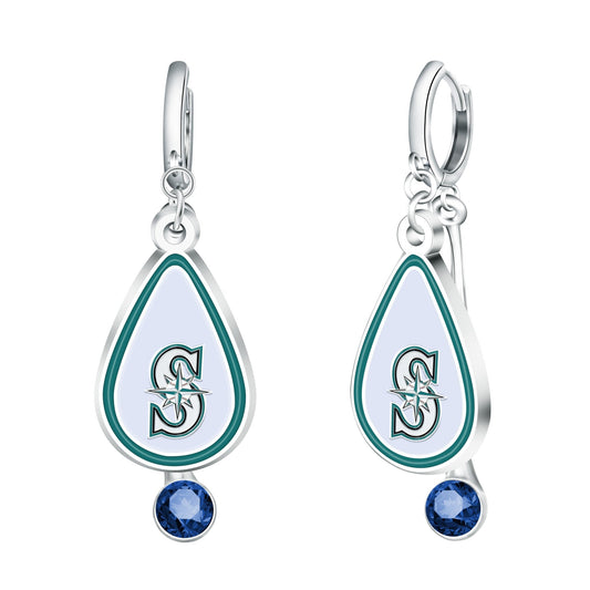 MLB Rhinestone Teardrop Earrings - Gamedays Gear - Los Angeles Dodgers