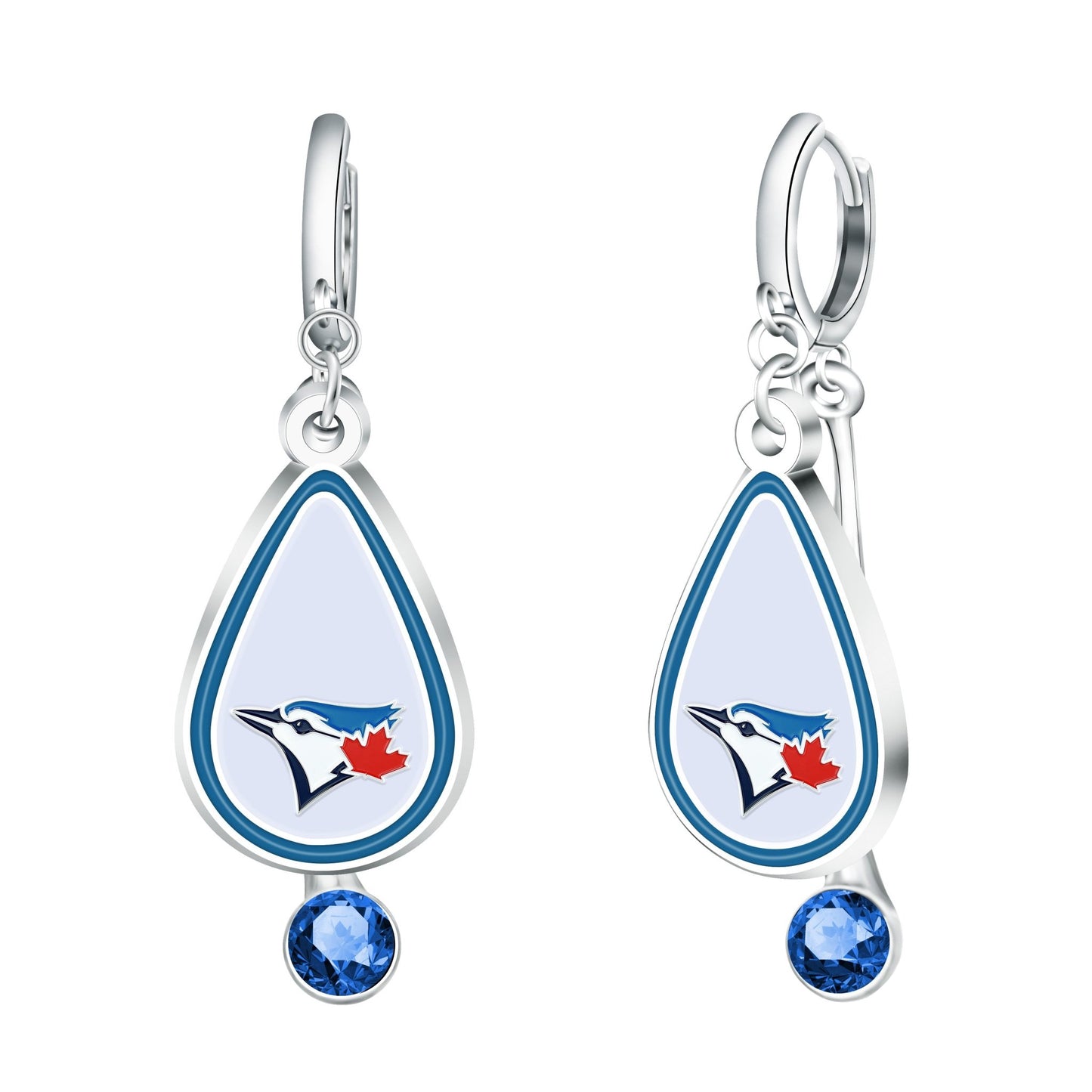 MLB Rhinestone Teardrop Earrings - Gamedays Gear - Toronto Blue Jays