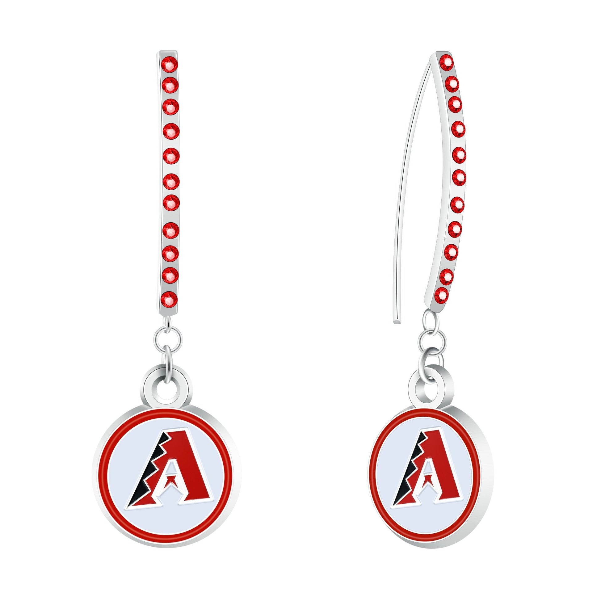 MLB Rhinestone Vertical Earrings - Gamedays Gear - Arizona Diamondbacks