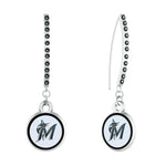 Gamedays Gear MLB Rhinestone Vertical Earrings E024 - 2011