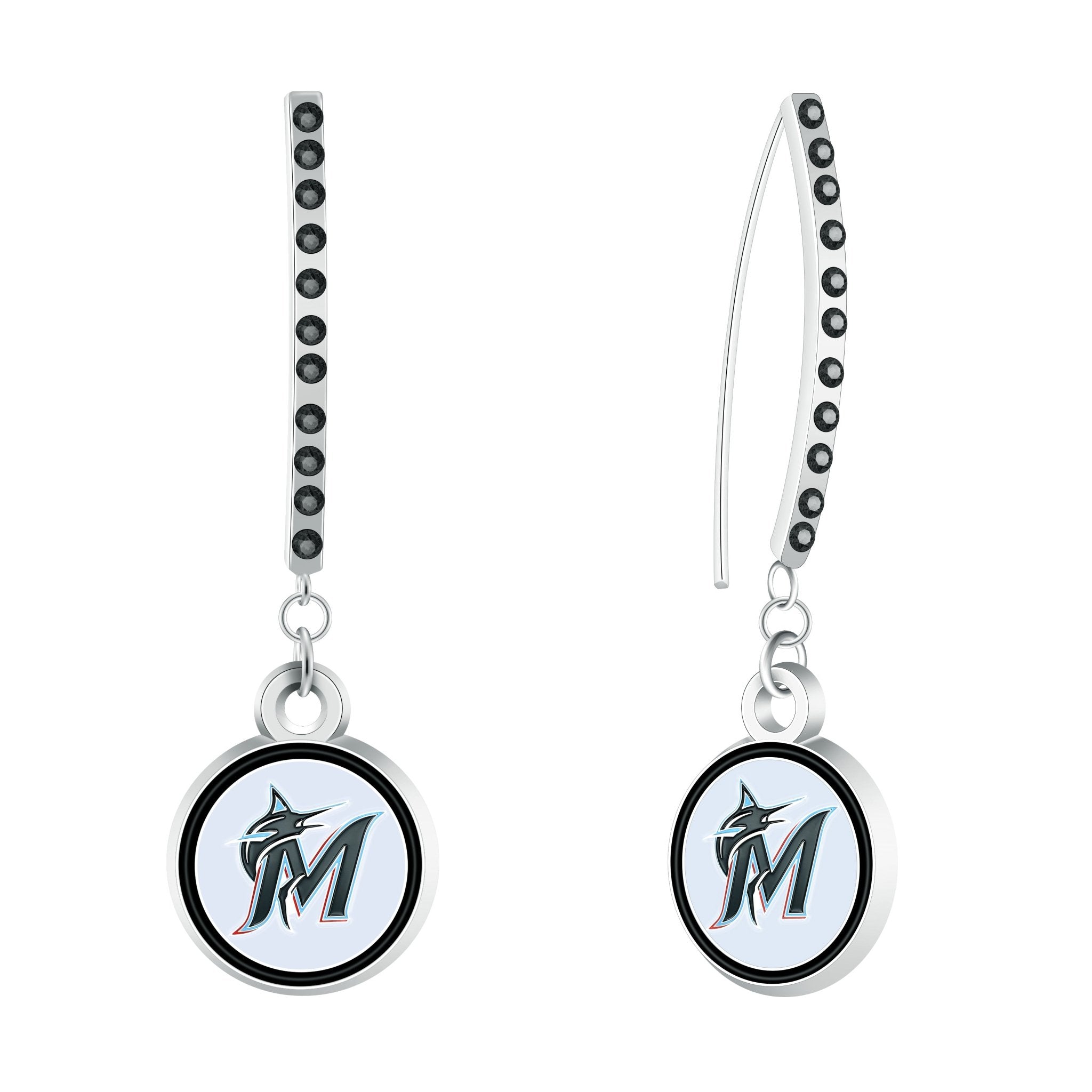 Gamedays Gear MLB Rhinestone Vertical Earrings E024 - 2011