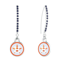 Houston Astros Rhinestone Vertical Earrings