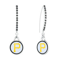 Pittsburgh Pirates Rhinestone Vertical Earrings