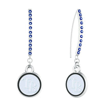 Tampa Bay Rays Rhinestone Vertical Earrings