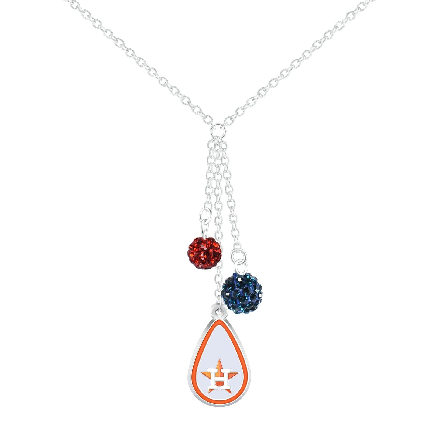 MLB Teardrop Dangle Necklace - Gamedays Gear - Houston Astros