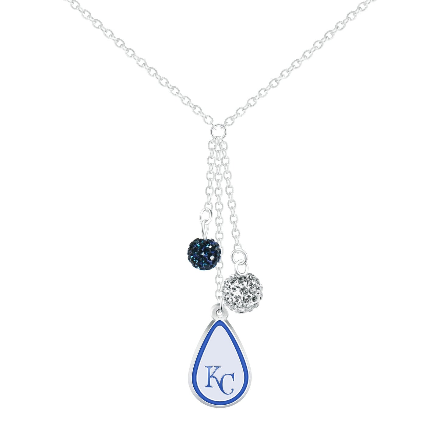 MLB Teardrop Dangle Necklace - Gamedays Gear - Kansas City Royals