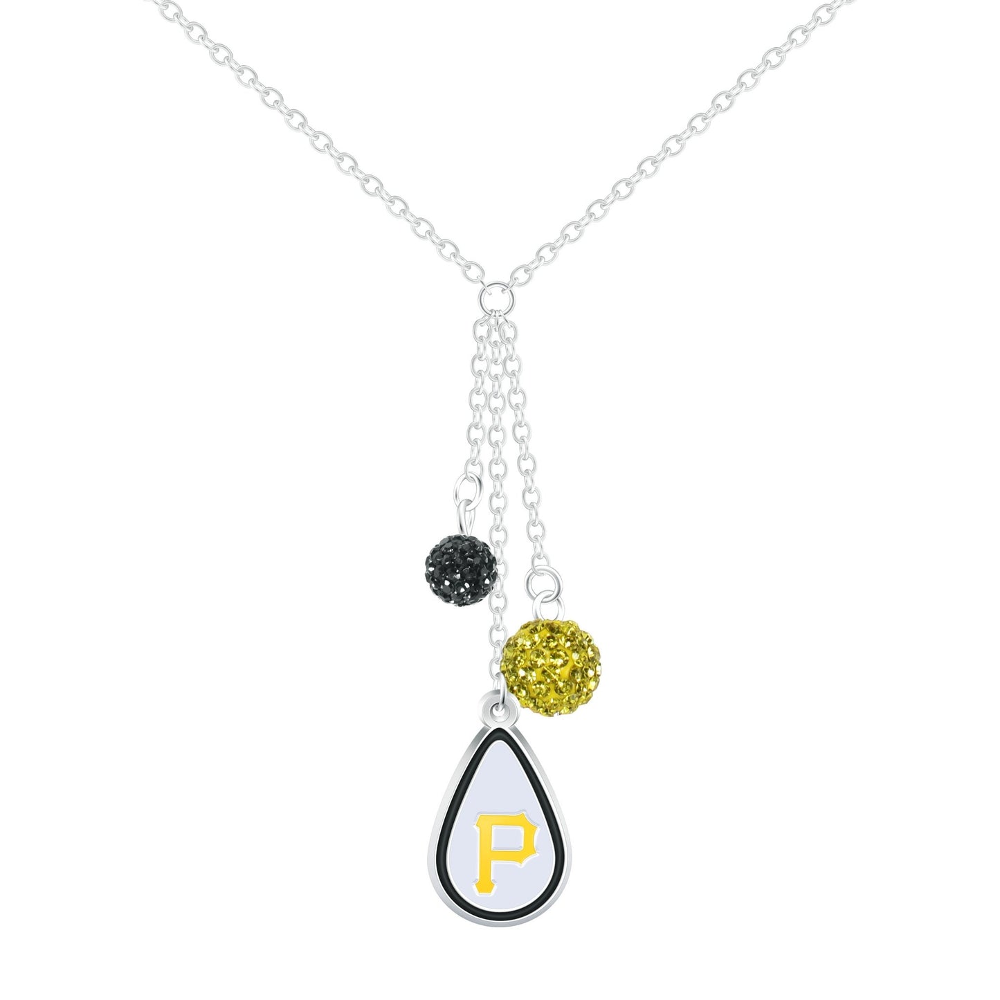 MLB Teardrop Dangle Necklace - Gamedays Gear - Pittsburgh Pirates