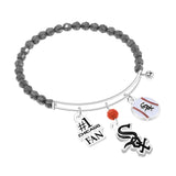 Gamedays Gear MLB Three Charm Logo Bead Bracelet B015 - 2006