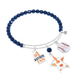 Gamedays Gear MLB Three Charm Logo Bead Bracelet B015 - 2012