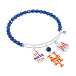 Gamedays Gear MLB Three Charm Logo Bead Bracelet B015 - 2018