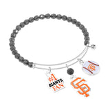Gamedays Gear MLB Three Charm Logo Bead Bracelet B015 - 2024