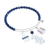 Gamedays Gear MLB Three Charm Logo Bead Bracelet B015 - 2027