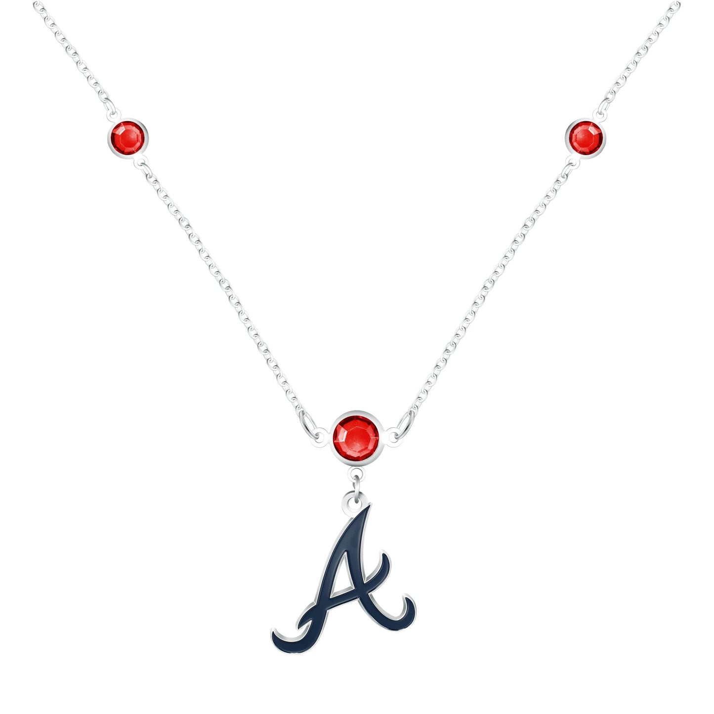 MLB Triple Beaded Necklace - Gamedays Gear - Atlanta Braves