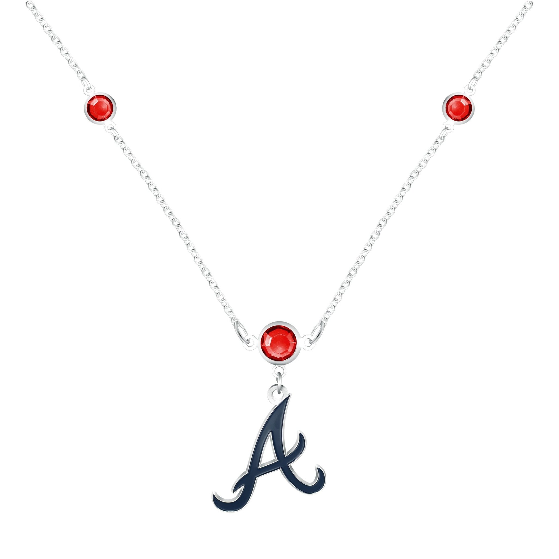 MLB Triple Beaded Necklace - Gamedays Gear - Atlanta Braves