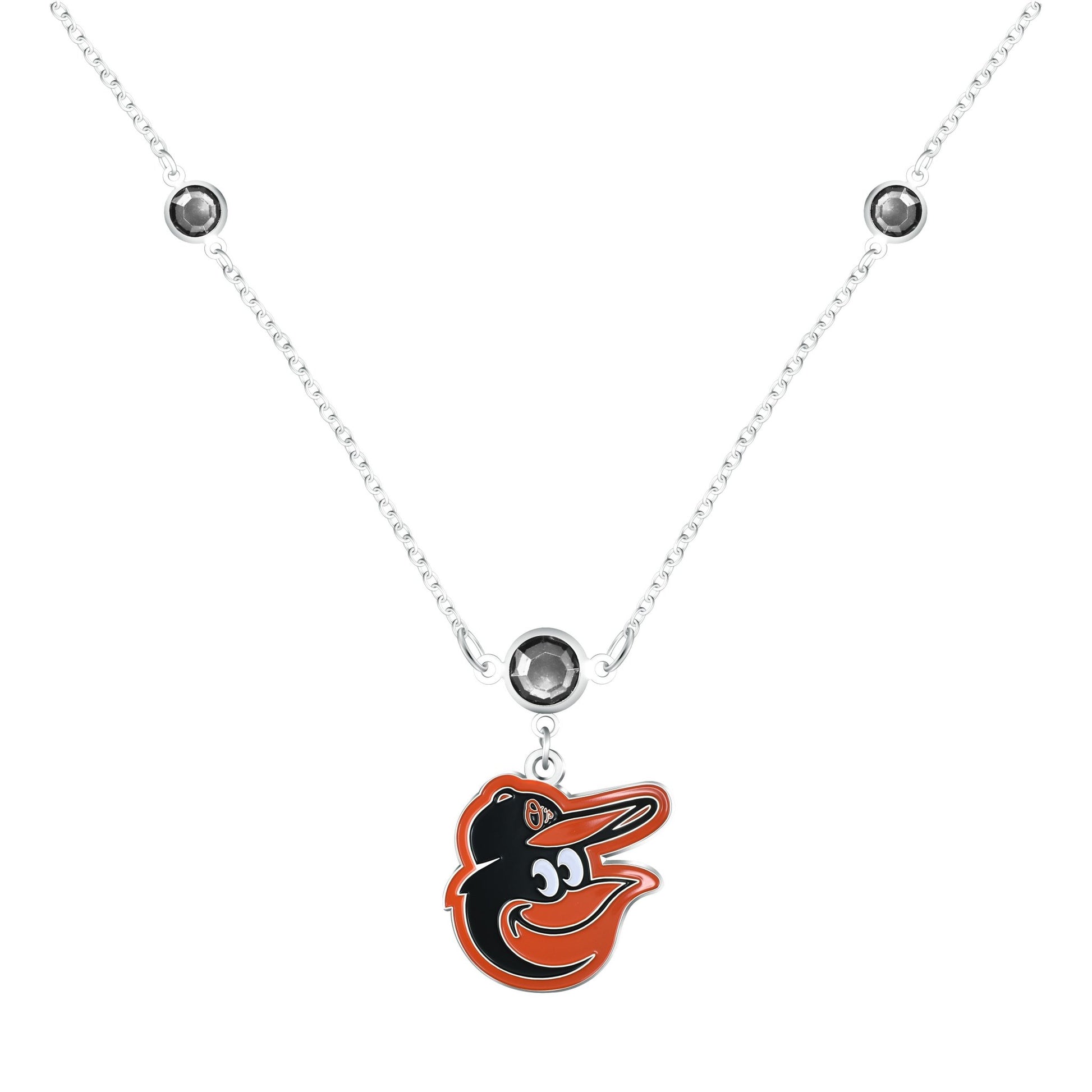 MLB Triple Beaded Necklace - Gamedays Gear - Baltimore Orioles