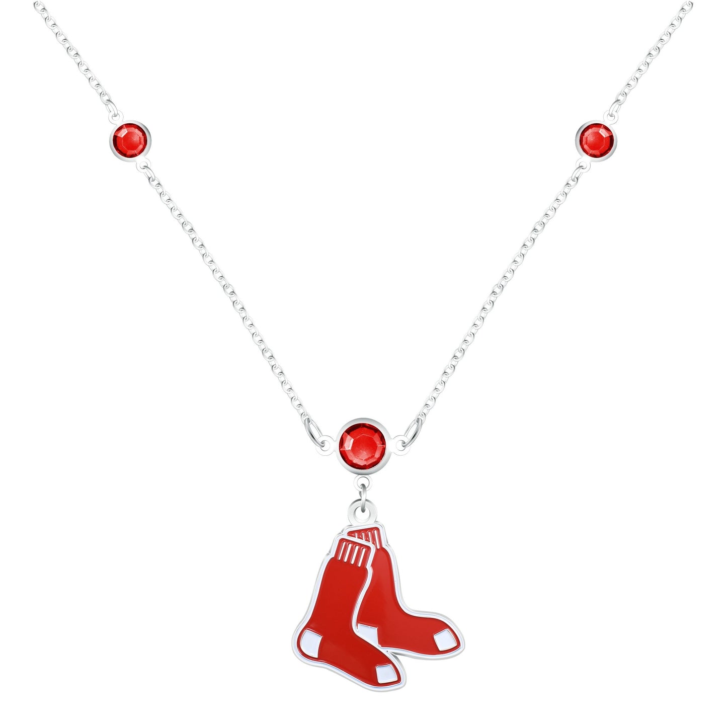 MLB Triple Beaded Necklace - Gamedays Gear - Boston Red Sox