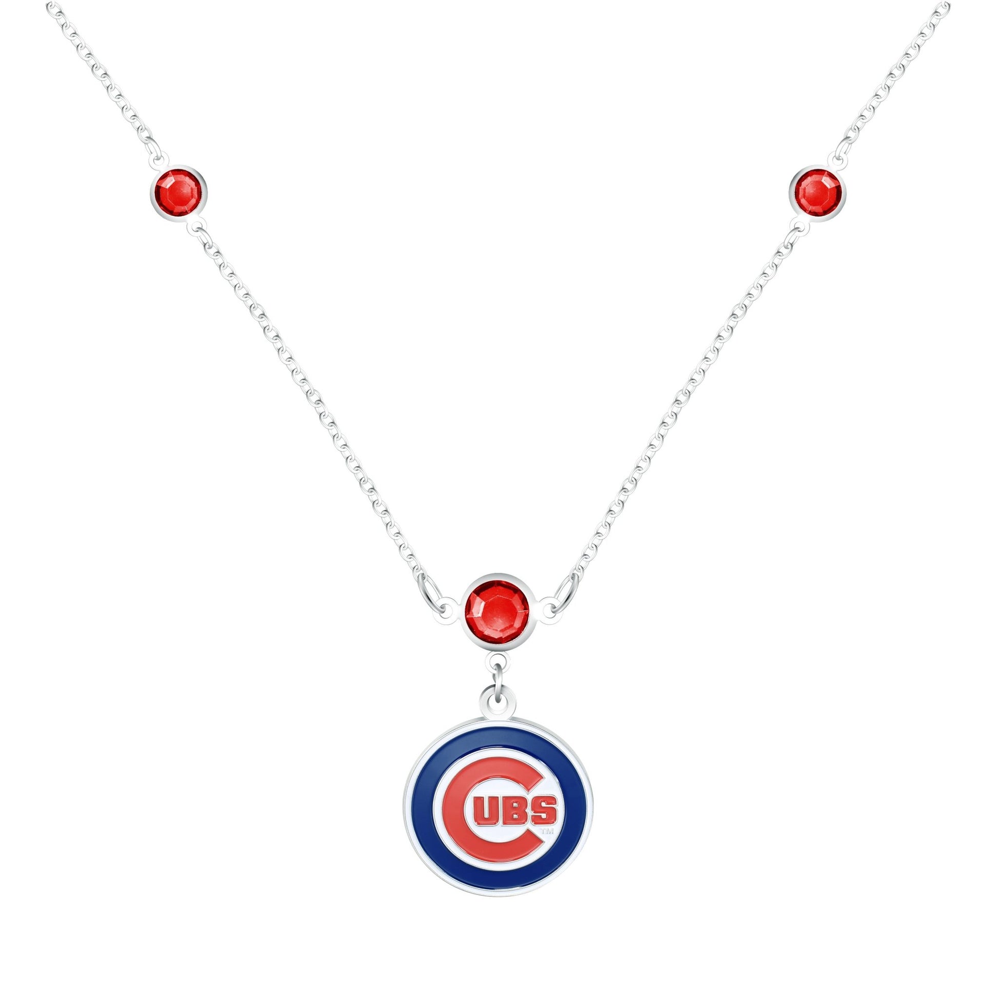 MLB Triple Beaded Necklace - Gamedays Gear - Chicago Cubs