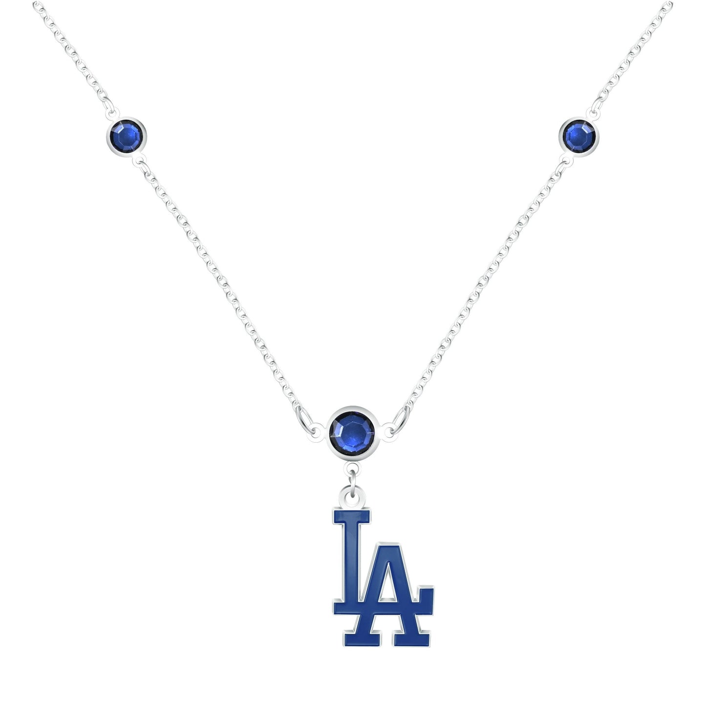 MLB Triple Beaded Necklace - Gamedays Gear - Los Angeles Dodgers