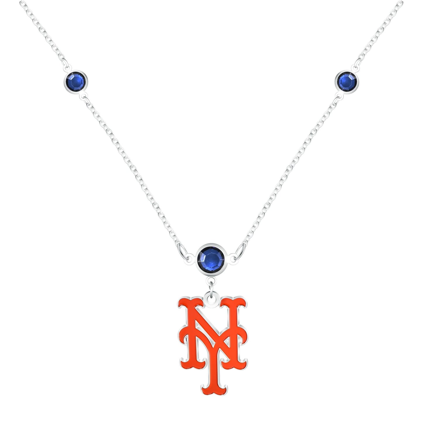 MLB Triple Beaded Necklace - Gamedays Gear - New York Mets