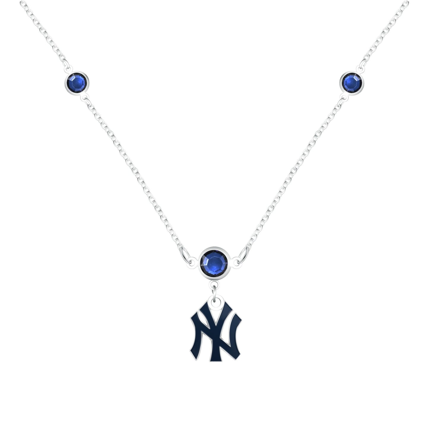 MLB Triple Beaded Necklace - Gamedays Gear - New York Yankees